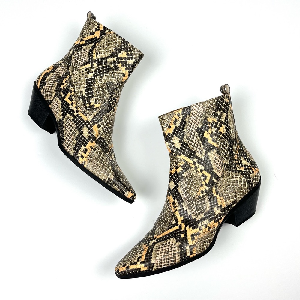 Sam Edelman Boho Chic Animal Print Women’s Heeled Ankle Boots